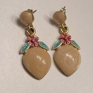 Dangle floral earrings